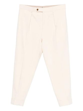 Berwich pleated trousers - White