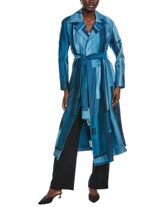 Akris Ivani Silk-Blend Trench Coat
