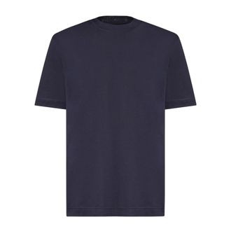 Eleventy Tsh26001-11 T-Shirt - Heren - Tops - Blauw - Maat: M Katoen