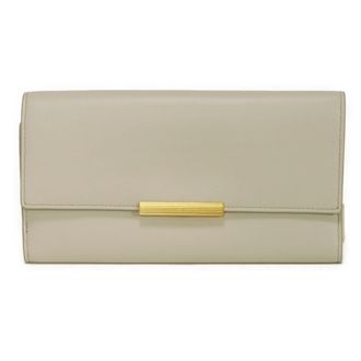 Bottega Veneta Ivory White Leather Wallet (Tri-Fold) (Pre-Owned)