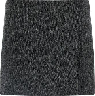 Parosh Grey Lowolf skirt