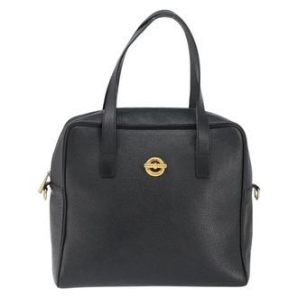 Celine Handbag Leather Black Leather Handbag (Pre-Owned)