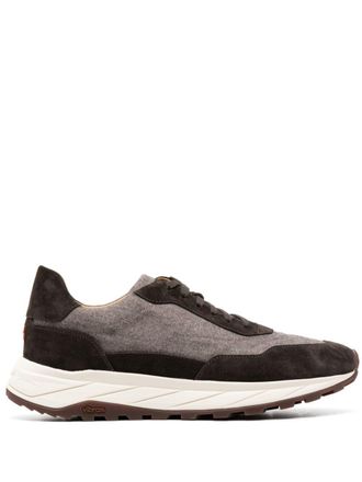 Henderson Baracco low-top leather sneakers - men - Calf Leather/Calf Leather/Rubber - 43.5 - Brown