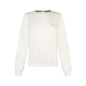 Liu Jo Sweatshirts, female, White, Size: XS Felpa in scuba