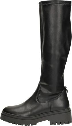 Mexx Phaedre Keto Lange Laarzen - Dames - Hoge Laarzen - Zwart - 40 EU - Leer - Schoenen