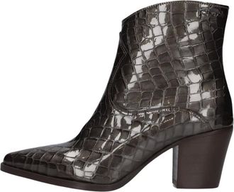 Roberto d'Angelo Fay Enkellaarsjes - Dames - Schoenen - Grijs - Maat: 38 EU Leer