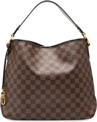 Louis Vuitton Borsa a spalla Delightful PM in tela Damier Eb&egrave;ne 2015 - Marrone