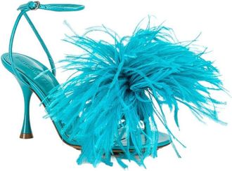 Bottega Veneta Wonderbird Feather Dot Leather Sandal