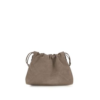 Brunello Cucinelli Beige Calf Leather Bos Taurus Clutch Womens Bag
