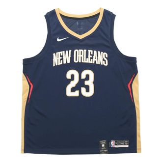 Nike Anthony Davis Icon Edition Swingman Jersey SW Dark Blue Gold 864493-419