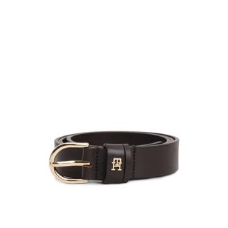 Tommy Hilfiger Leren riem met goudkleurige gesp, 2,5 cm, Effortless