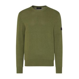 Peuterey Round-neck Knitwear, male, Green, Size: 2XL Caliper 01 Pullover
