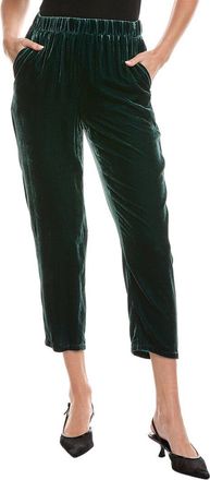 Eileen Fisher Eileen Fisher Petite Velvet Tapered Silk-Blend Pant