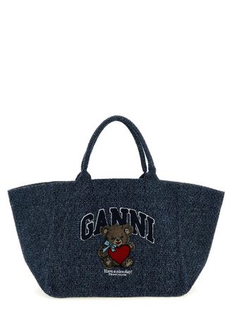 Ganni Blue Bear XXL Tote