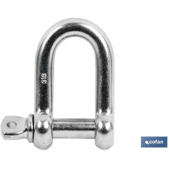 cofan Grillete Recto M-38 Zincado, Grillete Recto Galvanizado Ideal Para Fabricaci&oacute;n De Eslingas De Cadena, Cuerdas Y Gazas. Disponible Desde M-5 A M-50. - 