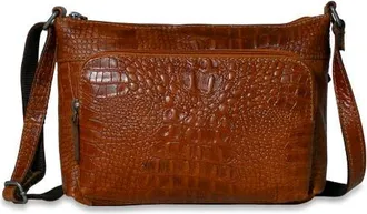 Jack Georges Hornback Croco Mini City Crossbody in Honey at Nordstrom