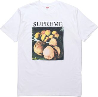 SUPREME FW18 Still Life Tee White Printing Short Sleeve Unisex SUP-FW18-017