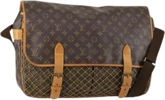 Louis Vuitton Pre-owned Monogram Schoudertas - Dames - Vintage Schoudertas - Bruin - ONE Size - Leer - Vintage
