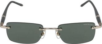 Montblanc Mb 0344S Zonnebril - unisex - Zonnebrillen - Geel - 54 MM - Accessoires
