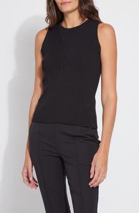 Lyss&eacute; Allegra Rib Knit Tank Top in Black at Nordstrom Rack, Size X-Large