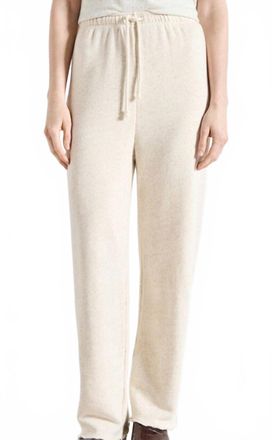 American Vintage Itonay Fleece Joggers In Ecru