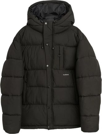 Soulland Gewatteerde Jas met Capuchon - Heren - Gewatteerde jassen - Zwart - L/Xl - Polyester - Jassen