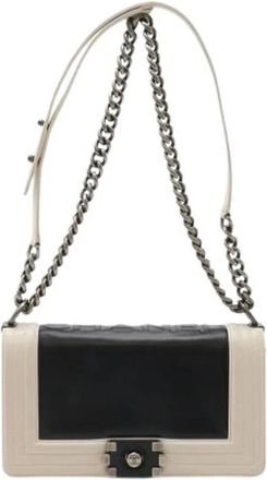 Chanel Pre-owned Vintage Schoudertas - Dames - Vintage Schoudertas - Beige - ONE Size - Leer - Vintage