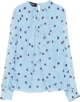 Rochas polka-dot blouse - Blue