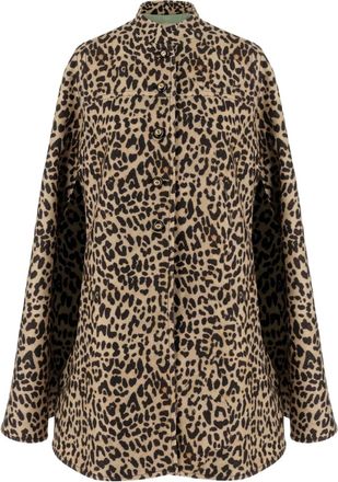 Valentino Garavani Mantella con stampa - Marrone