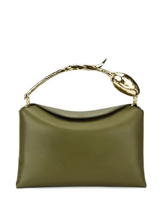Erdem midi Bloom bag - women - Calf Leather/Brass/Kid Suede - One Size - Green