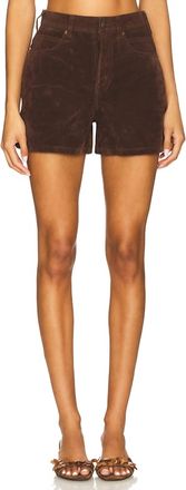 Free People Womens Tippi Vegan Suede Shorts In Chicory Coffee