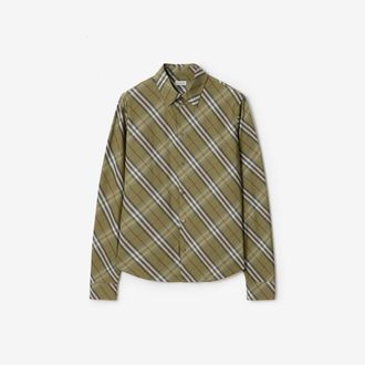 Burberry Relaxed Fit Check Cotton Shirt