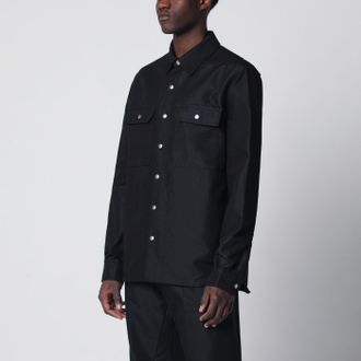 Rick Owens Camicia nera in misto cotone