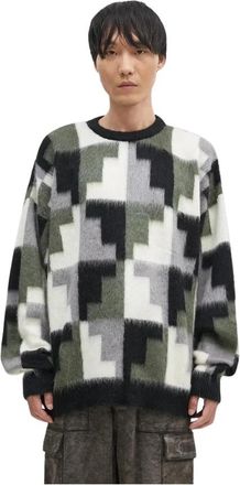 Marcelo Burlon Round-neck Truien - Heren - Ronde hals truien - Veelkleurig - XL - Truien & Vesten