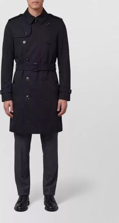 Burberry cotton belted trench coat