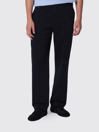 Pantaloni Torino Straight-Leg Pleated Chino Trousers in Stretch Cotton