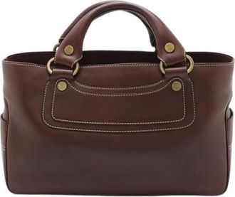Celine Pre-owned Handbags, female, Red, Size: ONE SIZE Pre-owned Boogie Bag Tote