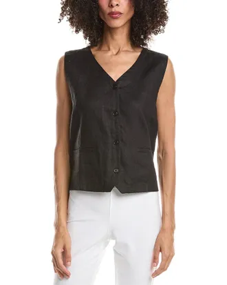 Eileen Fisher V-Neck Linen Vest