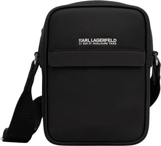 Karl Lagerfeld K/Essential Heuptas - Heren - Schoudertassen - Zwart - ONE Size - Leer - Tassen