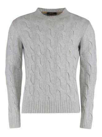 Moorer Frankie cable-knit sweater - Grey