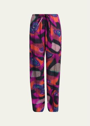 Dries Van Noten Puvis Long Drawstring Pants