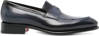 Santoni Mocassini in pelle - Blu