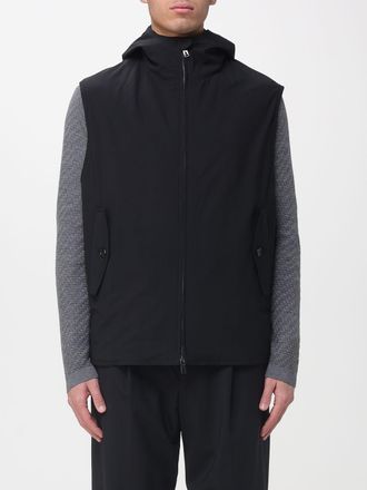 Emporio Armani Gilet in lana vergine con cappuccio Emporio Armani