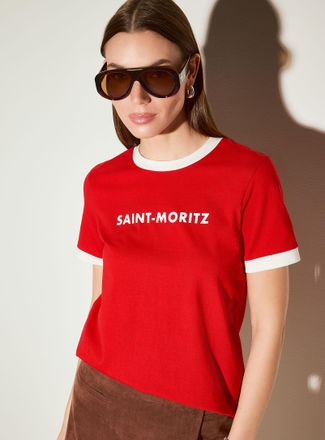 Icone Womens Parisian borough piped T-shirt