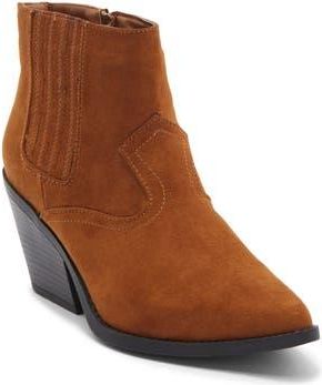 Kenneth Cole Reaction Elenor Block Heel Bootie in Cognac at Nordstrom Rack, Size 9.5