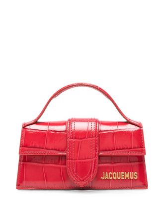 Jacquemus Le Bambino leren handtas