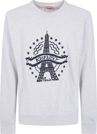 Kenzo Felpa con design Torre Eiffel - - Sweatshirts & Hoodies - Donna - Grigio - L