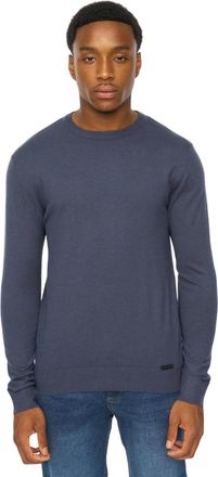 Duck and Cover Heren Consenza Gebreide Crewneck Sweatshirt (Marineblauw)