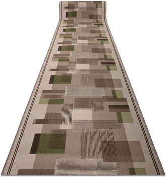 RugsX Runner anti-slip LISTRA gum Geometric beige 80cm beige 80x620 cm