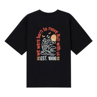 New Balance Cartoon Logo T-shirt Asia Sizing Black AMT32363-BK